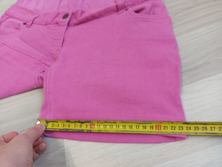 Krótkie spodenki ciążowe jojomamanbebe różowe S 36 niski pas ciążowy