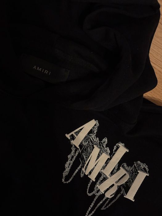 Amiri big logo hoodie