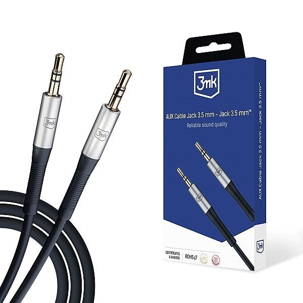 Kabel 3mk Aux minijack 3,5 mm - Aux minijack 3,5 mm