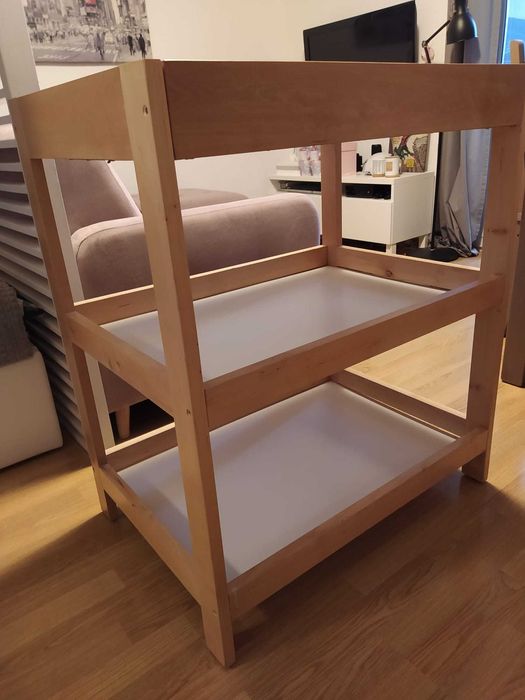 Przewijak dziecięcy drewniany stolik do przewijania wolnostojący