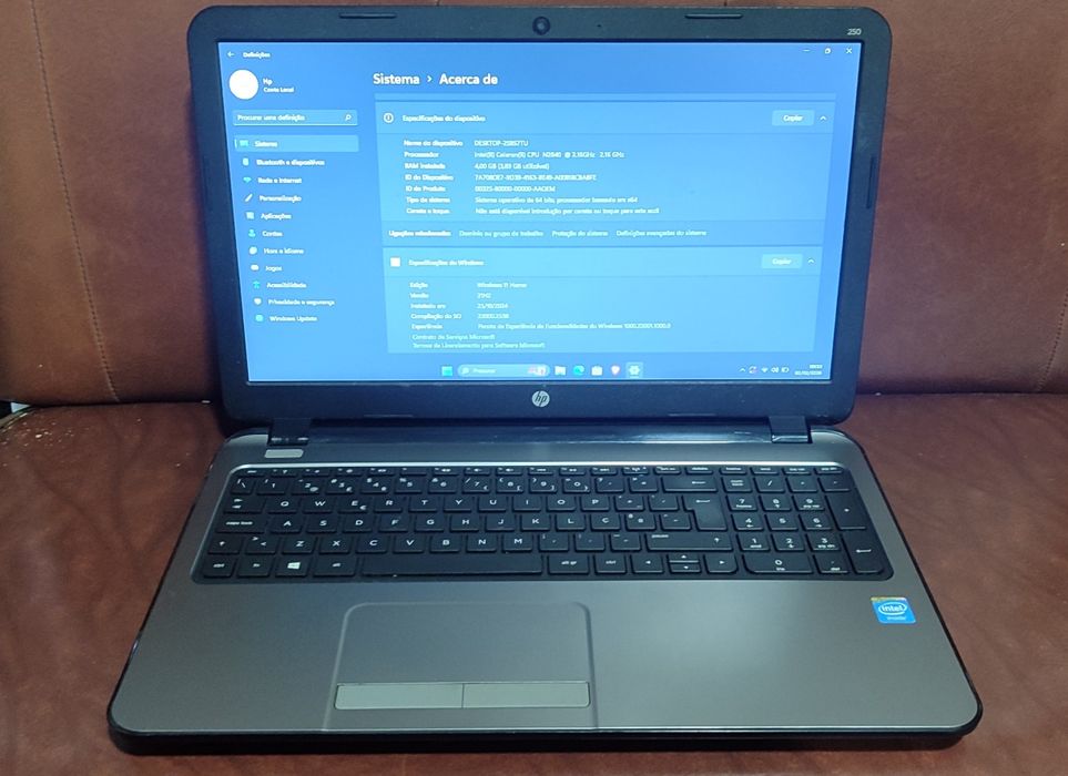 Portátil para peças