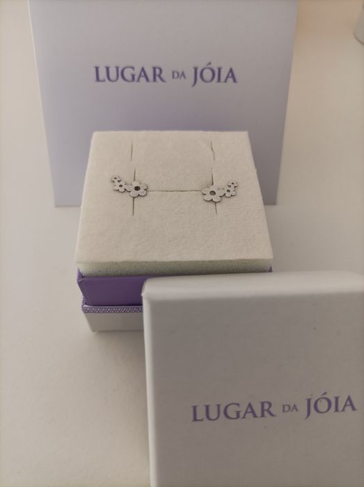 Brincos com Flores (prata925)