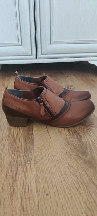 Botki skórzane damskie Jana rozm 39