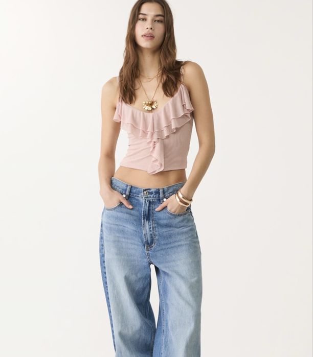 Топ рожевий  S stradivarius