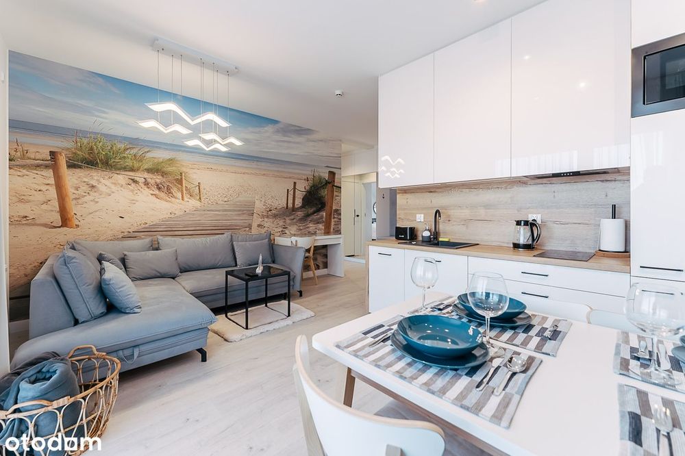 Apartament w Grzybowie, 100 m od plaży, w pełni wyposażony