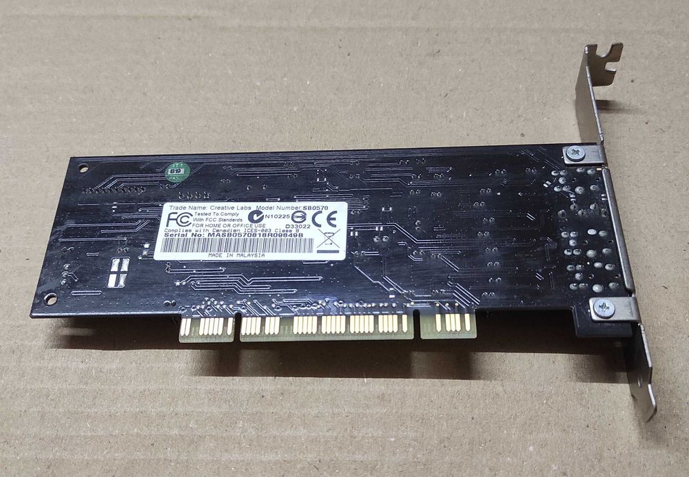 Звуковая карта PCI Creative Sound Blaster Audigy SE SB0570 7.1