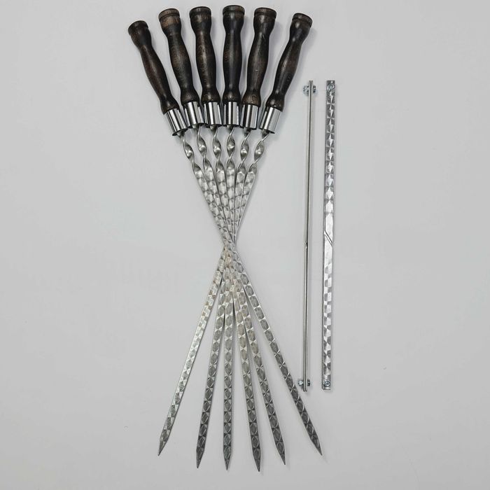 Набір шампурів у чохлі BS65 Набор шампуров в с мангалом-рамкой в чехле