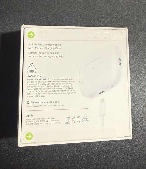 AirPods Pro 2 (2nd generation) MTJV3LL/A  Model A3047 / A3048 / A2968 з MagSafe кейсом – нові