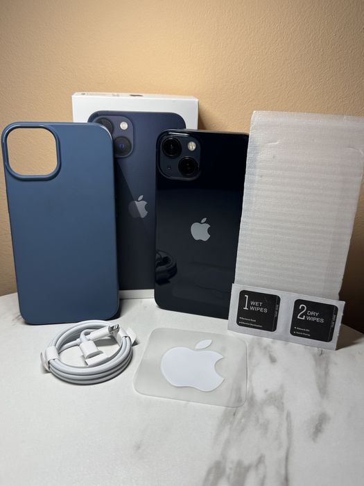 ZESTAW iPhone 13 • IDEALNY  • 88% baterii• GRATIS etui, kabel, szkło ochronne