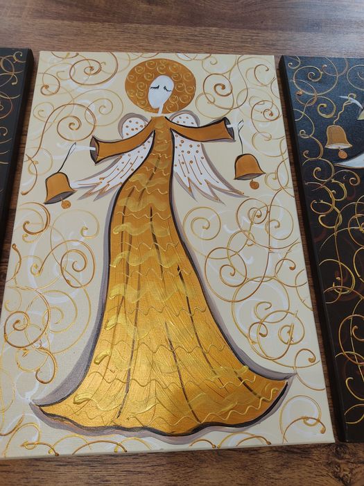 "Beskidzkie Anioły"-piękne obrazy olejne na płótnie!