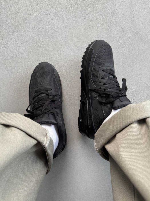 Кросівки Nike Air Max 90 Triple Black premium