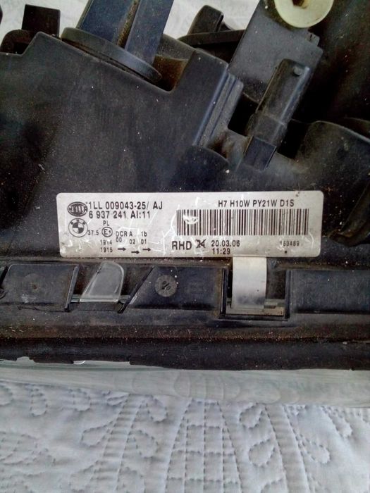 Lampa reflektor komplet przód BMW 7 E65 E66