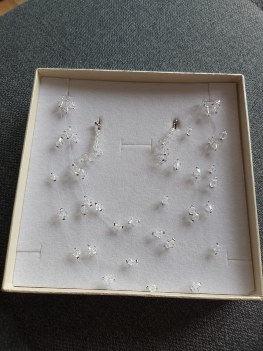 Zestaw Swarovski naszyjnik i kolczyki