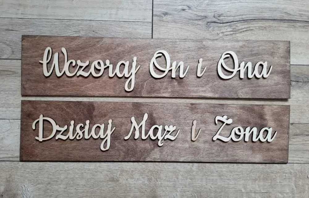 tablice rejestracyjne wczoraj on i ona dzisiaj mąż i żona samochód