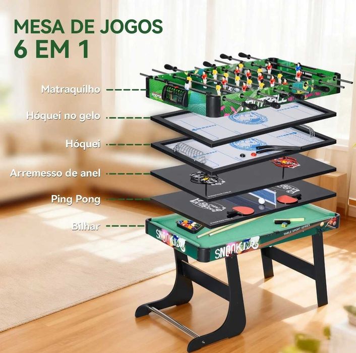 Mesa vários jogos