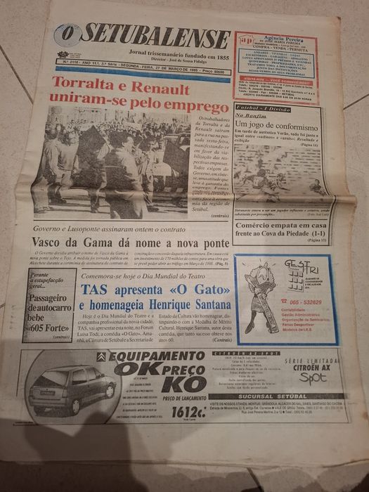 Jornal antigo 1995