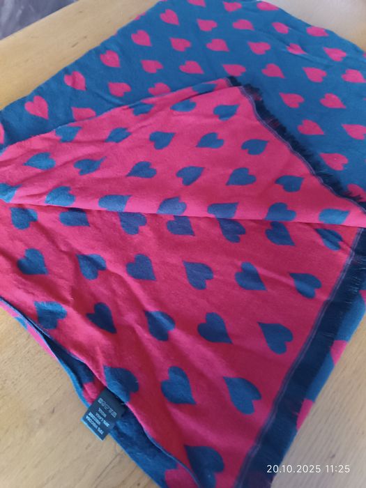 Шарф палантин сердечка, шапка лео