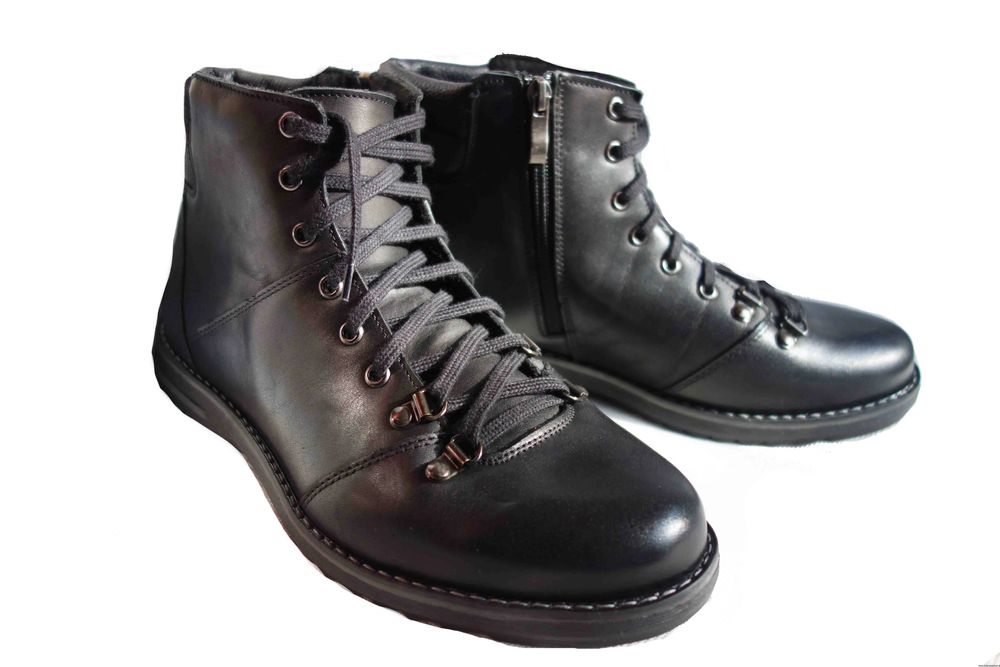 BnW Moskała Eleganckie Trzewiki Męskie ze Skóry