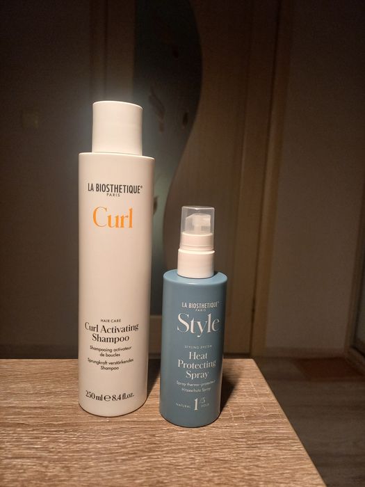 La Biosthetique Curl Activating Shampoo + Heat Protecting Spray