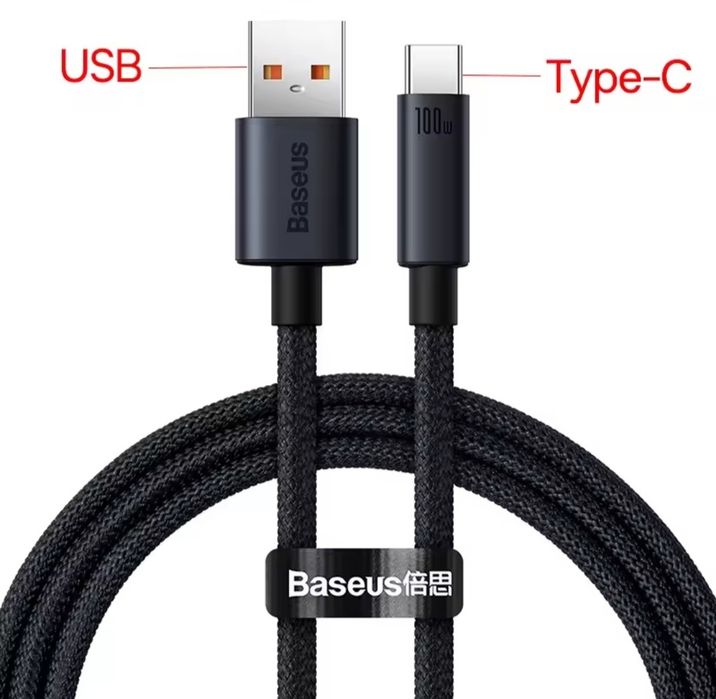 Кабель Baseus: Type-C/C ; USB А/C ; USB А,С /Lightning ; A/Micro usb