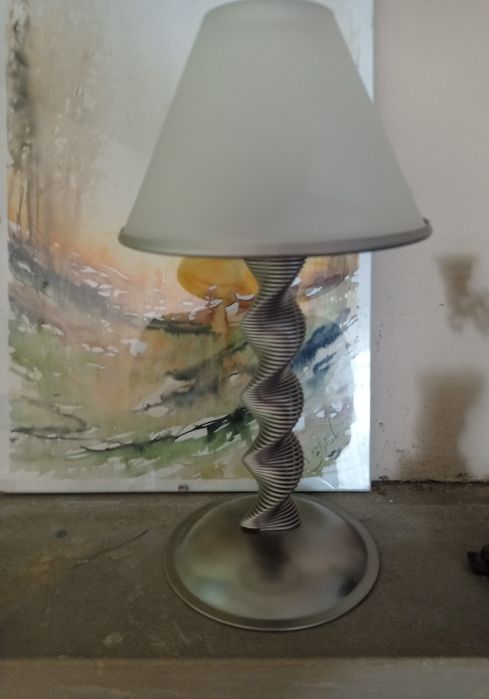 Lampka, świecznik 2 sztuki