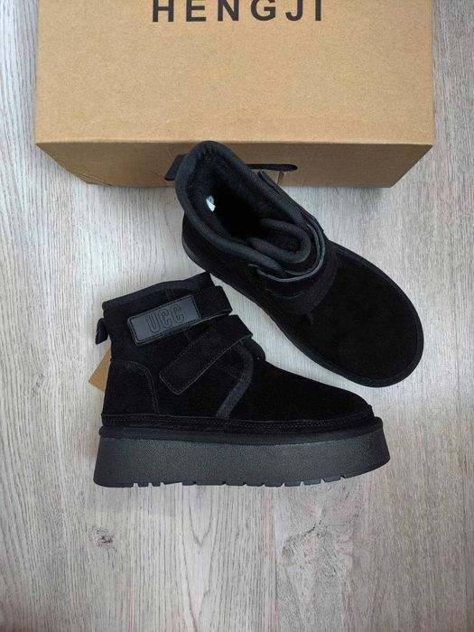 Уггі на липучках UCC, угги на липучках, угги платформа, сапоги 36-40р