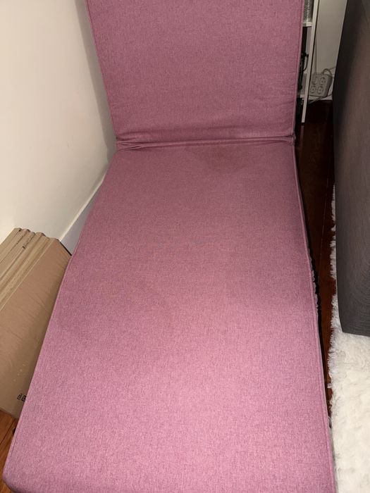 Sofá Cama Solteiro Rosa