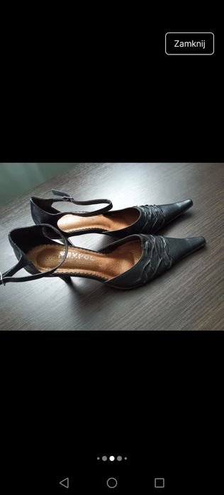 Buty Szpilki wysokie czarne sesja boho Vintage eleganckie retro lekkie