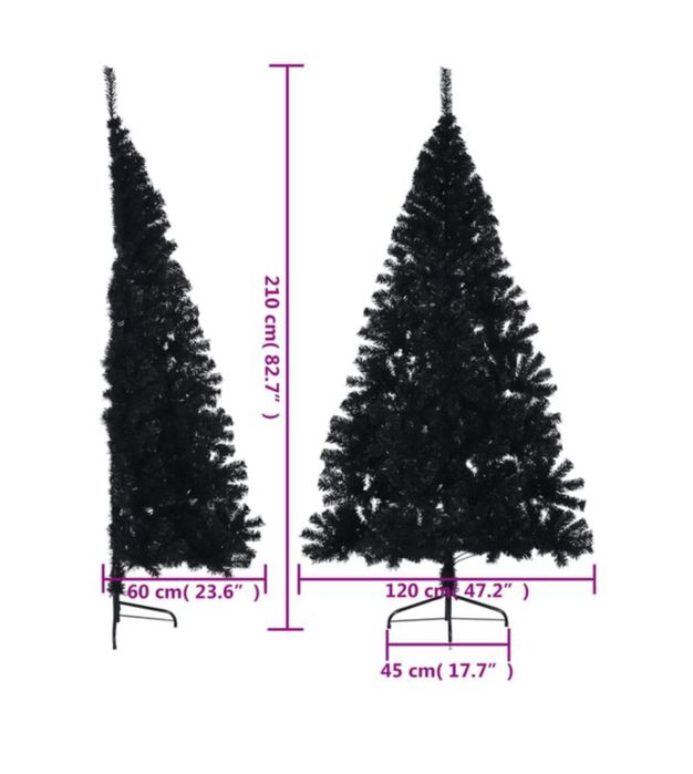 Arvore de natal preta