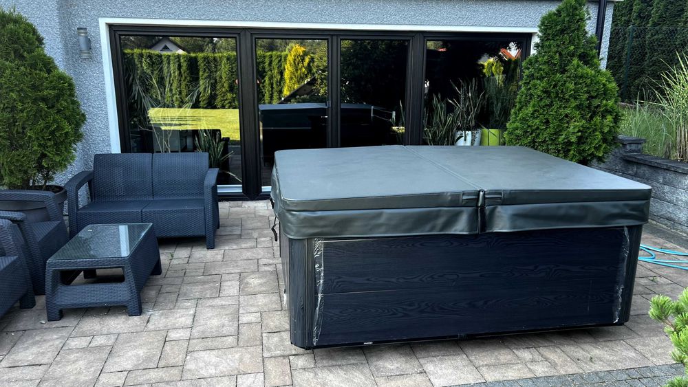 Jaccuzi elektryczne balia bania na drewno wanna z hydromasażem sauna