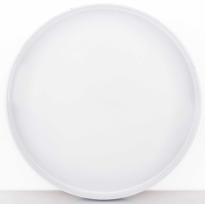 Taca dekoracyjna biała okrągła 4x35x35