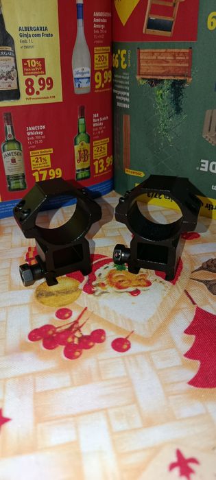 Monturas para miras telescópicas de 11mm e 22mm