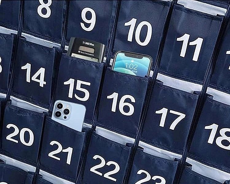 Organizer na Smartfony Telefony - Kieszonki Przechowywania do Szkoły B