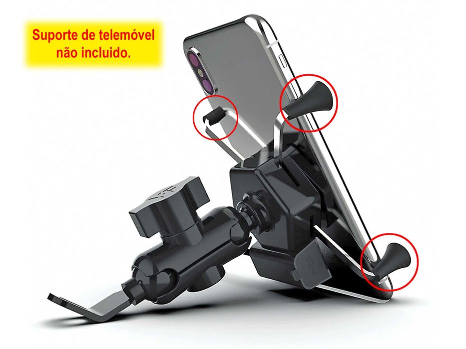 Borracha para suporte de telemóvel para mota ou bicicleta