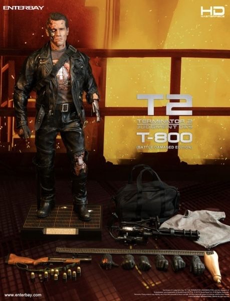 Набор фигурка 1/4 Terminator 2 T-800 и Т-1000 Enterbay тип hot