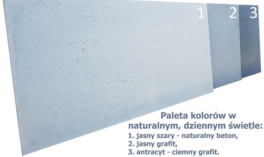 Beton architektoniczny 120x60 x1 Premium - prosty montaż z instrukcją
