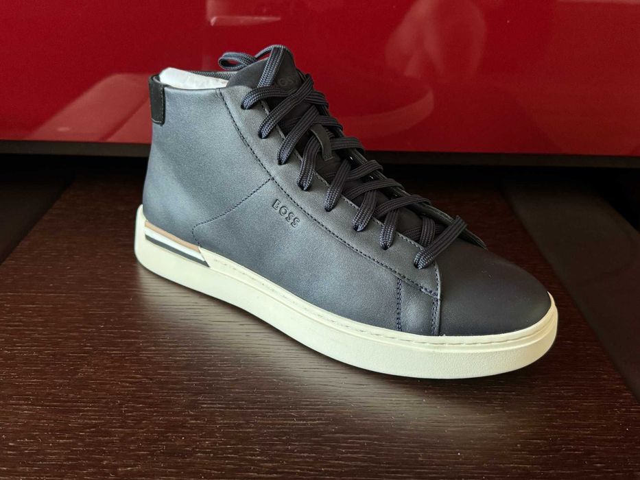 Шкіряні чоловічі снікерси BOSS (43р)