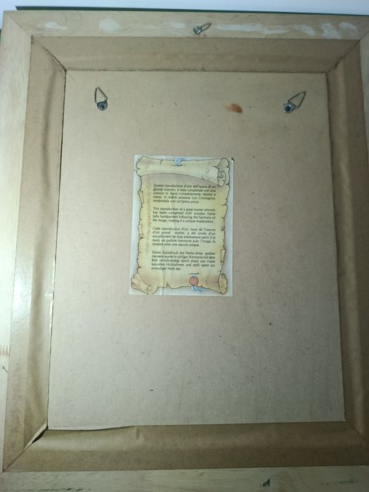 Quadro Corações e Amor - Moldura Verde Pintada à