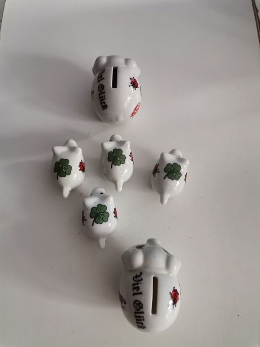 Ceramiczne figurki - 6 sztuk
