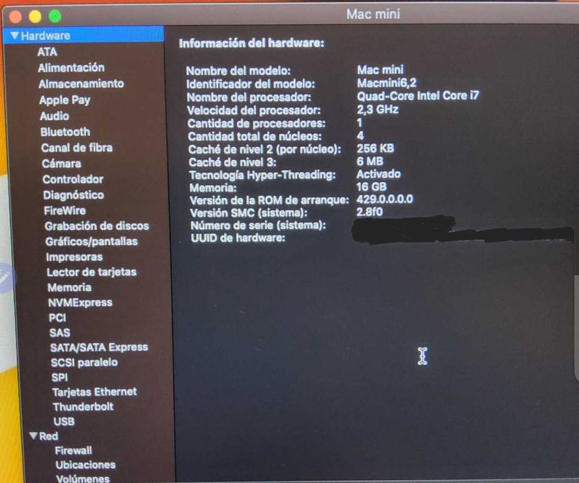 Mac Mini late 2012 Intel I7, 16RAM, 256 SSD