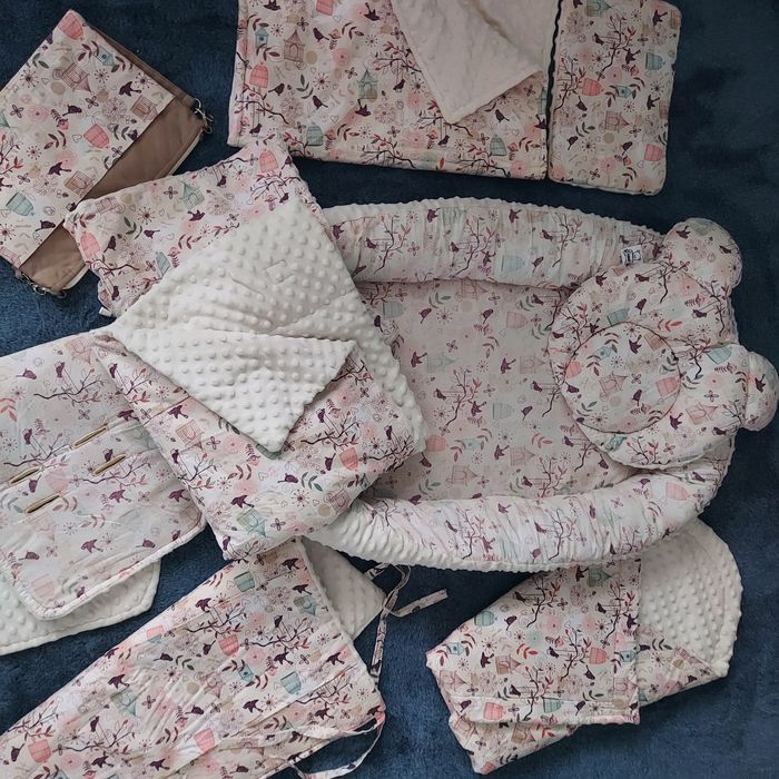 Kokon niemowlęcy zestaw bawełniany GUMIMOLA