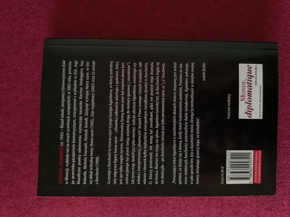 Agamben Co zostaje z Auschwitz