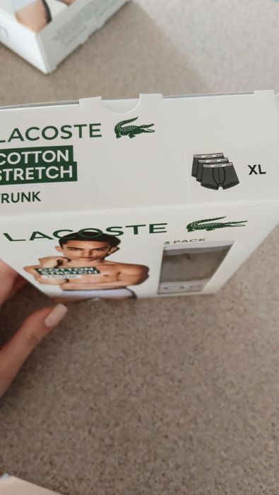 Bokserki męskie Lacoste XL zestaw 3 pary