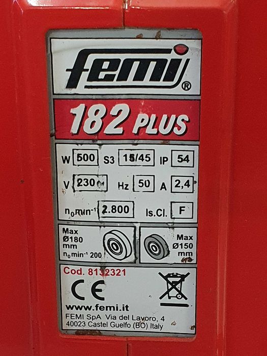 Esmeril seco/húmido 500W