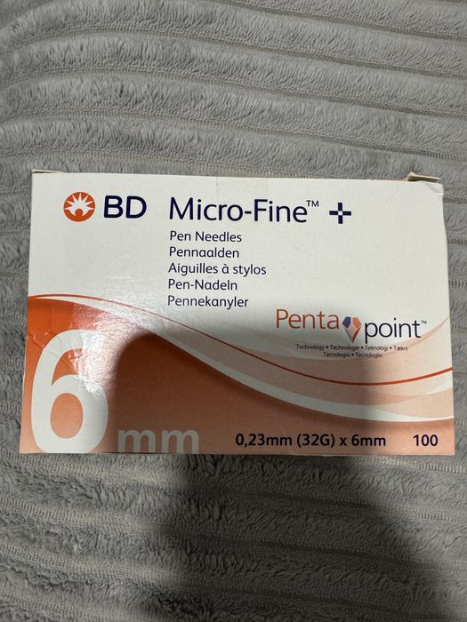 Иглы для инсулиновых шприц-ручек BD Micro-Fine+ 6 мм (32G)