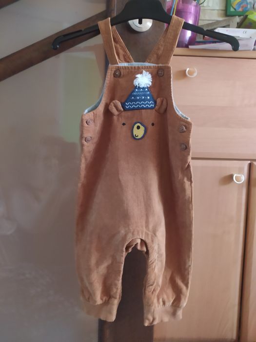 Spodnie na szelkach rozmiar 74