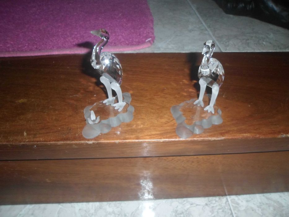 2 cegonhas em cristal swarovski muito bonitas