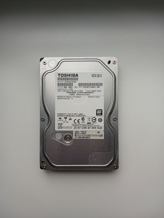 hdd toshiba 1tb - купить комплектующие для ПК - Цена на OLX.ua