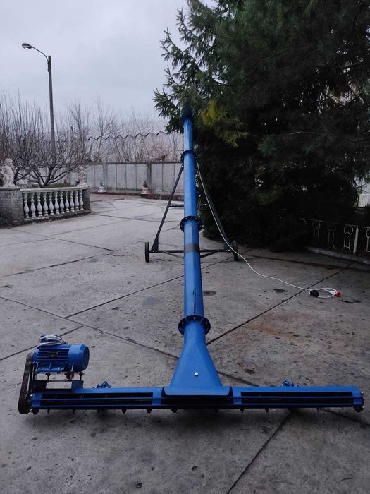 Шнек Ø159*6м*380В, підборщик зерна, шнековый навантажувач, протруювач