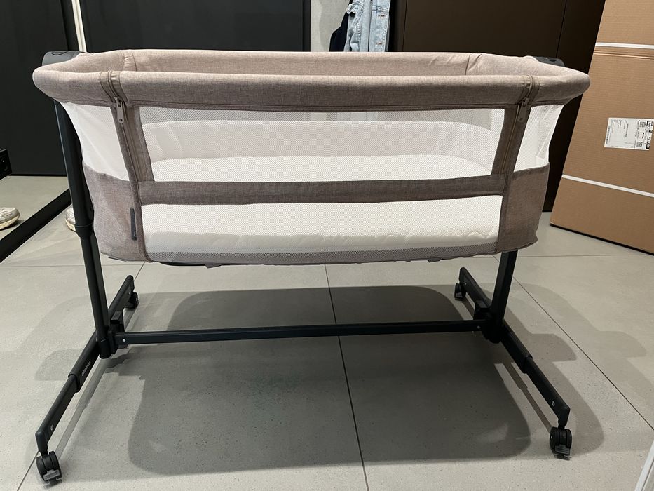 Kinderkraft Neste Up 2 - łóżeczko dostawne 2w1 | Beige